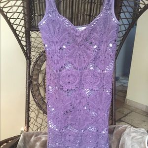 Violet Crochet Cocktail Dress